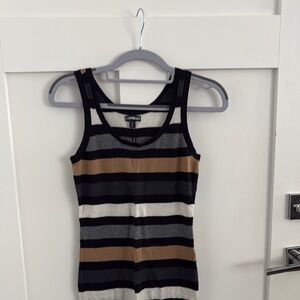 Express Multicolor Striped Tank Top